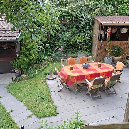 Maison 20' Colmar Jardin Calme Chevaux Vue Poele A Bois *